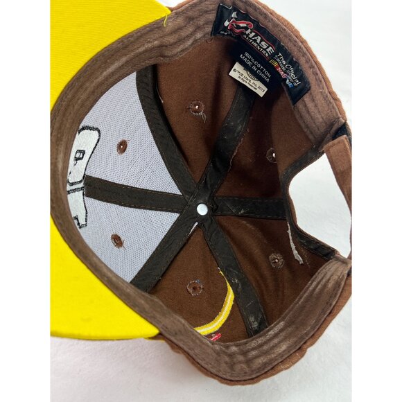 Kyle Busch #18 Joe Gibbs Racing Brown & Yellow NASCAR Adjustable Hat With M&Ms E - Picture 5 of 7